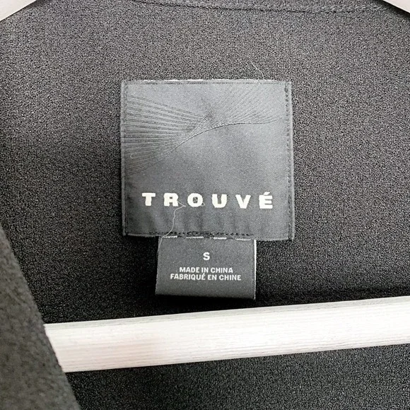 Trouvé Asymmetrical Zip Moto Jacket in Black - Picture 5 of 7